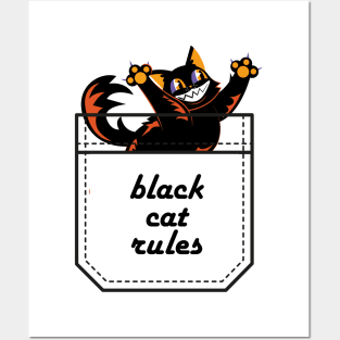 BLACK CAT RULES Posters and Art